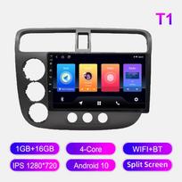 Automobilio radijas Android Auto Carplay skirtas Honda Civic 2000-2006 Multimedijos grotuvo galvos blokas Stereo GPS navigacija BT WIFI 2+32GB 1+16GB