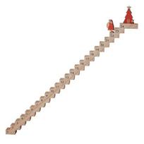 1Pc/2Pcs Wood Stairs Climbing Christmas Advent Calendar Santa's Staircase Countdown Calendar 1pc beige