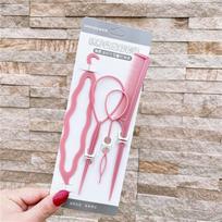 Popular 1 Set Ponytail Creator Plastic Loop Styling Tools Black Pony Topsy Tail Clip Hair Braid Maker Styling Tool Fashion rožinė