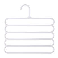 (SU)Kelnių pakabos Neslystančios Vietą taupančios pakabos Nerūdijančio plieno drabužių pakabos Spintos organizatorius One Size balta