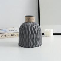 1 vnt Plastikinė gėlių vaza, nedūžtančios vazos Kūrybinis namų dekoravimas vestuvių vakarėliui Vase (no flowers) pilka