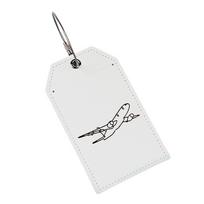 Travel Luggage Tags with Steel Loops Suitcase Tags PU Leather Luggage Tags Suitcase Tags Boarding Travel Tags balta