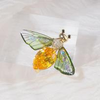 Diamond-Encrusted Firefly Bee Hipster Personality Clothing Jacket With Accessories Pin Brooch
