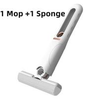Nešiojamoji mini šluostė namų virtuvės automobilių valymo šluostė, stalo valiklis langų stiklų kempinės valiklis buitiniam valymui 1 Mop 1 Sponge gray