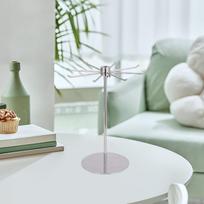 Jewelry Display Stand with Rotating Hooks for Organizing Accessories sidabras
