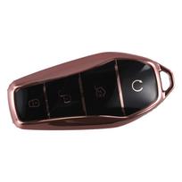 Minkštas TPU automobilio rakto dangtelis Dėklas BYD Qin Plusdmi, Han EV, BYD rožinė