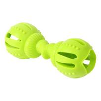 Pet Teething Toy Bite Resistant Dumbbell Design Relieve Boredom Interactive Indestructible Pet Chew Toy yellow