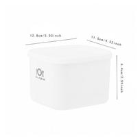 1/2 vnt. šaldytuvo laikymo dėžutė, daugkartinio naudojimo šaldytų maisto produktų laikymo indas su dangčiu, tinka 1pc Small/1000ml white