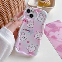 Cute Silicone Case for Xiaomi Redmi Note 13 12 11 Samsung A54 A24 A14 Oppo A78 A58 A38 Infinix Note 30 Funda Star Cartoon Bunny Cover Soft TPU Bumper Infinix Hot 10 Play gray