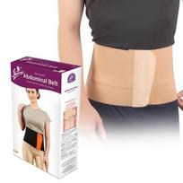 Flamingo Semi Elastic Abdominal Support Belt Binder (20cm width) - (Medium) white