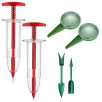 Handheld Garden Planter Tool Sower Spreader Ergonomic Design Easy To Use Manual Sower Spreader Garden Supplies B gray