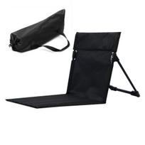 Lauko „Lazy Chair“ sulankstoma stovyklavimo kėdės pagalvėlė su laikymo krepšiu Nuimama vandeniui atspari paplūdimio taburetė Nešiojama sėdynės pagalvėlė, skirta žvejybai žygių kepsniams juoda