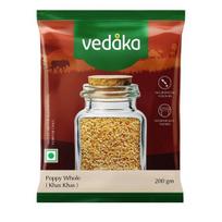Vedaka Poppy (Khas Khas) Whole | No added colours | No added preservatives| 200 g 200gm brown