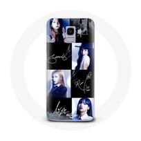 Coque Maniacase pour pour Samsung Galaxy A6 2018 Blackpink Signature Photo Jennie Jisoo Lisa Rose juoda