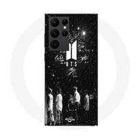 Coque Maniacase pour Samsung Galaxy S22 Ultra bts signature nuit etoilé