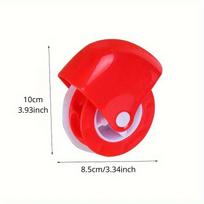 Manual Pastry & Pizza Cutter 1pc- Multi-Purpose Tool for Pie Crust, Dough, Noodle Cutting - Baker's Essential 1pc red