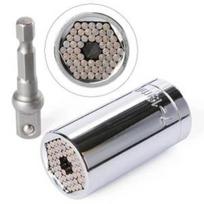 Universal Socket Adapter - Set of 2 Pieces - 1/4–3/4  Drive (7–19 mm) - 3/8  Drive - For nuts, screws, hooks