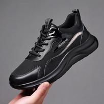 Madingi Nauji Platforminiai Odiniai Vyriški Kedai Dizainerio Minkštapadžiai Laisvalaikio Vyriški Batai Pavasario Rudens Mada Vyriški Zapatos Para Hombre 38 black