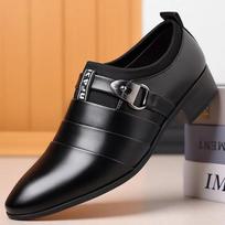 FashionMen's Formal Shoes 2024 Trend Office New Social Shoe Male High Quality Fashion Elegant and Classic Cheap Clearance Liquidation 38 black