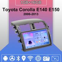 Automobilio radijas Android Auto Carplay skirtas Toyota Corolla E140 E150 2006-2013 Multimedijos grotuvas galvos blokas Stereo GPS navigacija BT WIFI 1+16GB 1+16GB blue