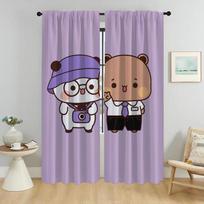 Bubu and Dudu Partition Elegant Room Curtains for Camera Blackout Curtain for Room 2 Panel Home Interior Curtains Shades Living W50xH70cmx2pcs