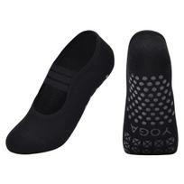 Silicone Non-slip Yoga Socks Women Professional Floor Pilates Socks Backless Breathable Cotton Indoor Fitness Dance Sports Socks juoda