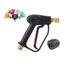 High Pressure Washer Quick Connect 5 Nozzles Quick Connector for plastic connector black