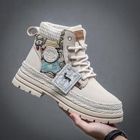 Fashion Fashion New Women Leather Ankle Boots Designer Brand Sneakers Chelsea Men Boot Outdoor Motorcycle Casual Shoes Botas Hombre Plus 47