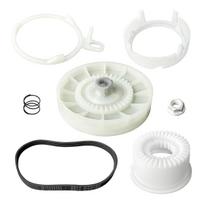 W10721967 Skalbimo mašinos skriemulio sankabos rinkinys, W10006384 Skalbimo mašinos pavaros diržo keitimo rinkinys, suderinamas su Whirlpool Kenmore Maytag CHINA white