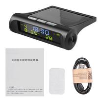 Car Digital Clock TPMS Look Solar With LCD Time Date In-Car Temperature Display for Outdoor Personal Car Part Decoration juoda