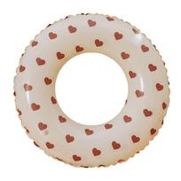 Inflatable Water Hammock Floating Air Mattress Bed Chair Swimming Pool Sleeping Cushion Lounge Summer Beach Pool Party Recliner beige
