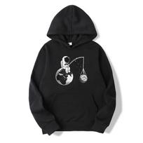 Cartoon Astronaut Print Women Hoodies Casual Round Neck Tops Loose Harajuku Short Sleeves T Shirt Korean Style Clothes 3XL white