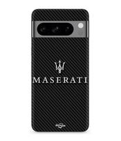 Case - MANIACASE - Google Pixel 8a Pro - Silicone - Soft - White Carbon juoda