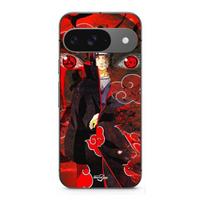 Case for Google Pixel 9 Demon Slayer Kimetsu no Yaiba Itachi Uchiha red front juoda