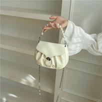 Fashion Joker sweet texture small hand bag new Pearl cloud underarm bag chain portable crossbody bag  crossbody bags for women