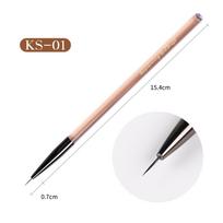 UV Gel Nail Brush Liner DIY Painting Pen Manicure Acrylic Drawing Brush for Nail Art Design Nails Tip Display Painting Tool white