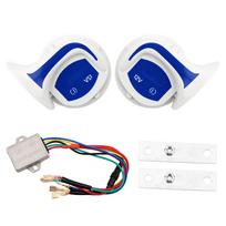Car Loud Horn  Car Horn signal  Super Loud Car Auto Speaker Alarm  for auto siren 12V Tone  115dB  Motorcycle Van Truck Siren mėlyna