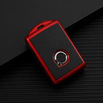 TPU automobilio išmaniojo rakto dėklo dangtelis, skirtas Volvo XC40 XC90 XC70 S60 S80 S90 C30 V70 V90 2019 2020 Fob Shell Protector Keychain priedai black