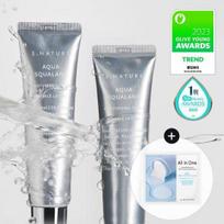 S-Nature Aqua Squalane Moisturizing Cream 60ml Double Special (60ml+60ml+2 Calming Pads) Moisture Cream 60ml Double Plan (+Calming Pad)