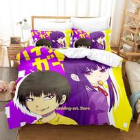 New Hi Score Girl Bedding Set Single Twin Full Queen King Size Bed Set Adult Kid Bedroom Duvetcover Sets Anime parure de lit Bed 70x133cm 2pcs black