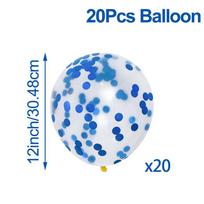 20/30pcs Pink Gold Confetti Latex Balloons Glitter Clear Transparent Helium Balloon Wedding Baby Shower Birthday Party Decors as picture white