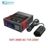 STC-3028 SHT2000 Temperatūros drėgmės reguliatorius Namų šaldytuvas Termostatas Humidistatas Termometras Higrometras DC 12V 24V AC 110-220V