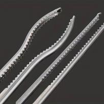 Jūros gėrybių sustiprintas ungurio spaustukas Neslystantis dantytas spaustukas Ilga rankena Jūros gėrybių rankinis įrankis 11.05inch Straight Mouth gray