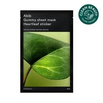 Aviv Guminė lakštinė kaukė Lipdukas (1 lapas) Pasirinkite 1 iš 5 tipų 1 piece of Houttuynia cordata black