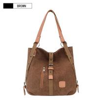 Fashion Canvas Shoulder Bag Women's Backpack New Multi Functional Crossbody Bag Outdoor Leisure Portable Bag kūdikio mėlyna spalva
