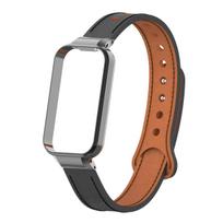 Apyrankė Redmi Smart Band 3 dirželis dėklas apsauga Xiaomi Smart Band 9 Active apyrankė dirželis redmi band 3 metalinis dangtelis juoda