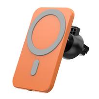 Portable 15W Car Wireless Charger Magnetic Phone Holder Car Charger Mount 360 Degree Rotatable Mobile Phone Power Bank Holder balta