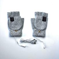 USB rankų šildytuvai Puspirštinės Vyriškos Žieminės Šiltos Aksesuarai Drabužiai One size palm back heating