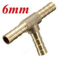 1 vnt. visiškai naujas automobilio motociklo 6 mm 8 mm 10 mm 12 mm žalvarinis T formos 3 krypčių kuro žarnos jungtis oro, alyvos, dujų tiekimui