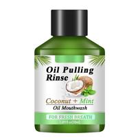 Coconutoil burnos skalavimo skystis 50 ml valo blogą burnos kvapą ir išlaiko kvapą dantims ir dantenoms One Size black